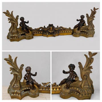 Accessoire de cheminée (3) - Bronze - Chenets et pare-flamme