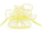 Organza Zakjes Lichtgeel 26cm 20st, Hobby en Vrije tijd, Verzenden, Nieuw