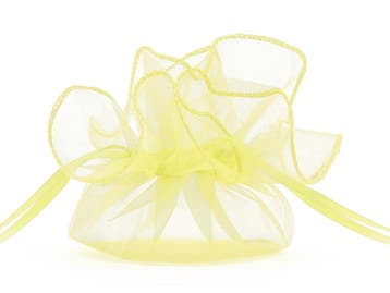 Organza Zakjes Lichtgeel 26cm 20st, Hobby en Vrije tijd, Verzenden, Nieuw