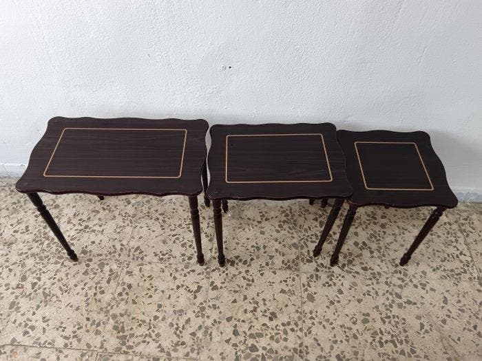 Set bijzettafels - Hout, Antiquités & Art, Curiosités & Brocante