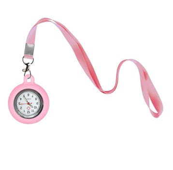 Fako - Verpleegstershorloge Met Keycord - Ketting - 90cm -, Verzenden, Nieuw