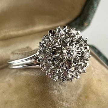 Zonder minimumprijs - Ring - 18 karaat Witgoud - 0.40ct. tw., Nieuw