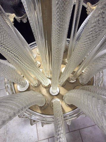Kroonluchter - Giga fiorito - Muranoglas - 8 lampen