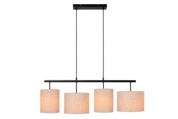 Hanglamp Lucide MAYA -  - 4xE27 - Beige, Verzenden