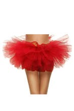 Korte Tutu Rood Tule Rokje L XL XXL Rode Petticoat Rok Dames, Ophalen of Verzenden, Nieuw