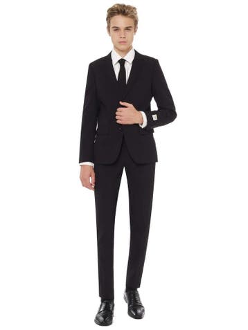 Zwart Pak Jongen Tiener OppoSuits, Verzenden