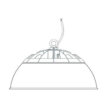 Transparante Reflector Voor Highbay Lamp, Doe-het-zelf en Bouw, Bouwverlichting, Ophalen of Verzenden, Nieuw