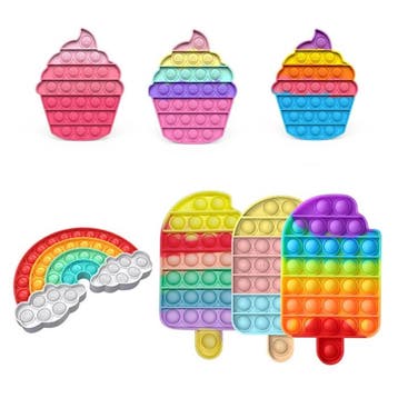 Pop It - Fidget Anti Stress Speelgoed Bubble Toy Siliconen, Verzenden