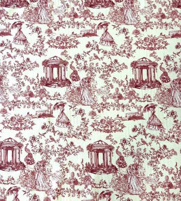 1639Prestigieus en exclusief Toile de Jouy-stof in dubbele