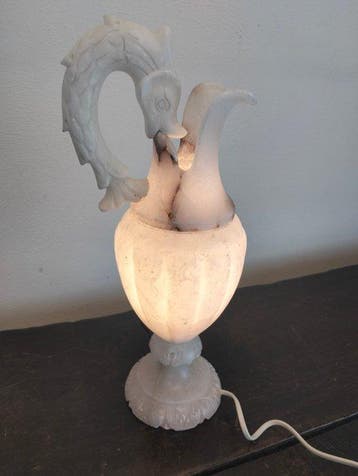 Tafellamp - Albast - Vintage albast lamp
