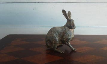 P. Chenet - Beeld, Haas - 10 cm - Brons, Antiquités & Art