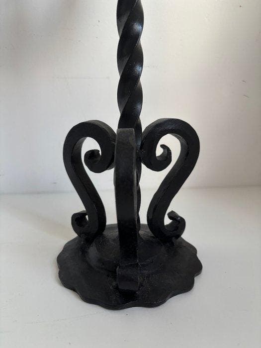 Chandelier - Fer forgé - Porte-bougies de cheminée, Antiquités & Art, Art | Objets design