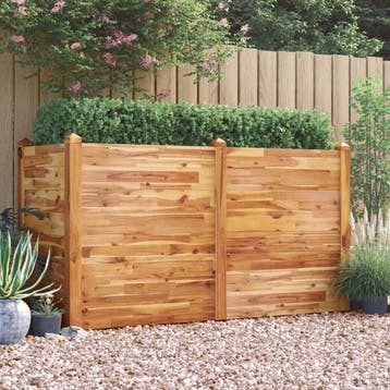 vidaXL Plantenbak verhoogd 160x60x84 cm massief acaciahout, Tuin en Terras, Verzenden, Nieuw