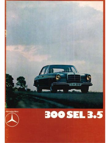 1970 MERCEDES BENZ S KLASSE BROCHURE ENGELS, Nieuw