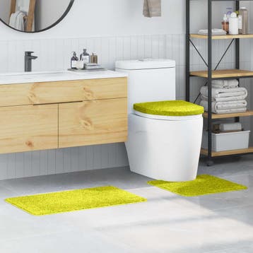 vidaXL Antislip Badmat Set 3 pcs Groen PP, Verzenden, Nieuw