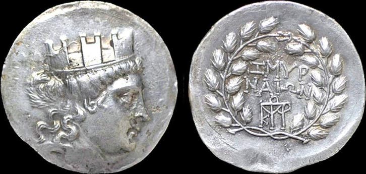 Ca 155-145bc Ionia Smyrna Ar tetradrachm magistrate Menek..., Postzegels en Munten, Munten en Bankbiljetten | Verzamelingen, Verzenden