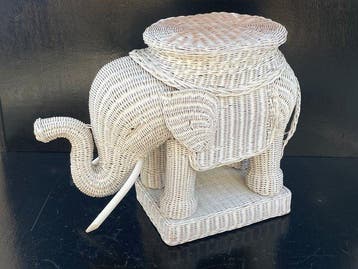Table à plantes - Rotin, Bois - Éléphant