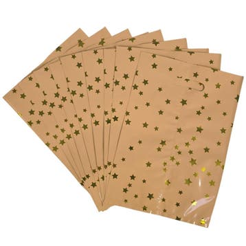 Fako Bijoux - Folie Uitdeelzakjes Sterren - 10 stuks -, Diversen, Cadeauverpakkingen, Verzenden, Nieuw
