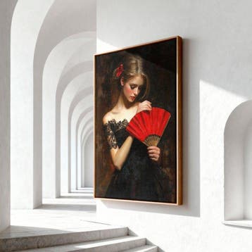 Iconica - The Red Fan - unique 1/1 XXL (150 x 100 cm)