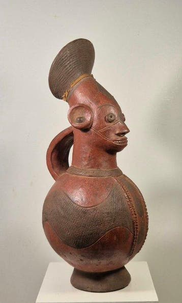 Vase - Terre cuite - Belle vase Mangbetu, Antiek en Kunst