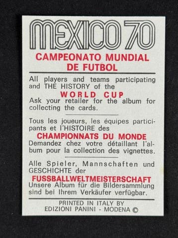 1970 Panini World Cup Mexico 70 - Italia: Sandro Salvadore -
