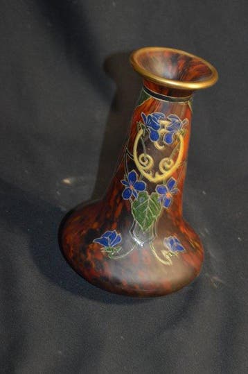 François-Théodore Legras - Vaas - Glas, Antiquités & Art