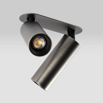 Spots inbouw Vigo 2-lichts Inbouwspot Gun Metal, Verzenden, Nieuw