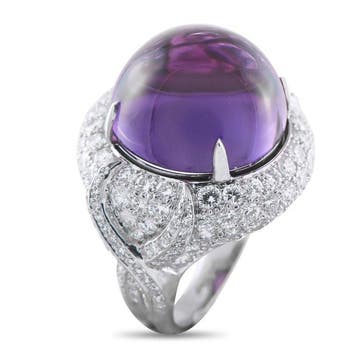 Bague Platine, Bague en platine avec diamant de 3,50 ct et