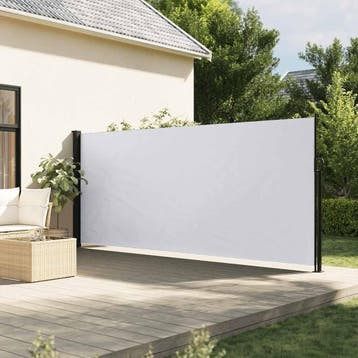 vidaXL Windscherm intrekbaar 170x300 cm wit, Tuin en Terras, Verzenden, Nieuw