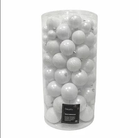 2dekans | Christmas Decoration Kerstballen Mix Plastic, Diversen, Kerst, Ophalen of Verzenden