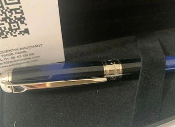 S.T. Dupont, Stylo plume st Dupont atelier bleu neuf taille, Nieuw