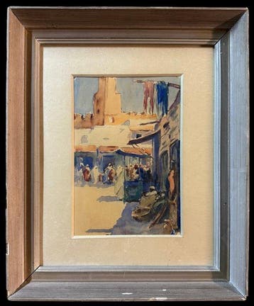 École Orientaliste (c. 1950) - Triptyque de Tétouan, III