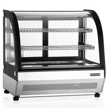 Koelvitrine | SERIE LCT | 100L | RVS/Zwart | +2°C/+8°C |, Verzenden, Nieuw in verpakking