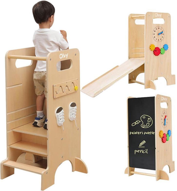 Leertoren - Keukenhulp - Learning Tower - Keukentoren - Met, Enfants & Bébés, Enfants & Bébés Autre, Envoi