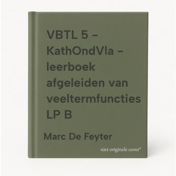 VBTL 5 - KathOndVla - leerboek afgeleiden van, Boeken, Verzenden, Gelezen, Marc De Feyter