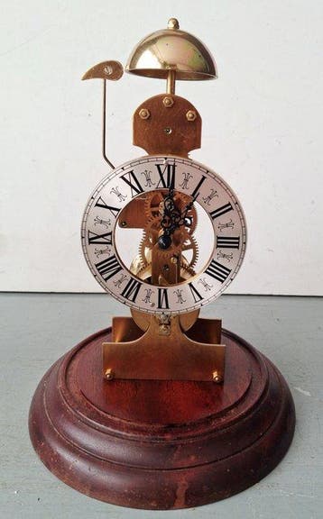 Pendule squelette - Kieniger - Vintage Laiton - 1970-1980, Antiek en Kunst