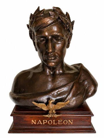 Victor de Haen (1866-1934) - Buste, Napoleon, 1890 - 60 cm -, Antiek en Kunst