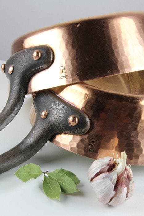 Steelpan (2) - Professional - Ø24cm - 5.4kg - Koper, Tin, Antiek en Kunst, Antiek | Keukengerei