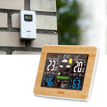 Weerstation - Binnen en buiten - Met buitensensor - Draadloo, Audio, Tv en Foto, Weerstations en Barometers, Verzenden, Nieuw