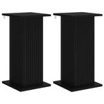 vidaXL Plantenstand 2 pcs Zwart 30,5 x 30 x 60,5 cm Bewerkt, Verzenden, Nieuw