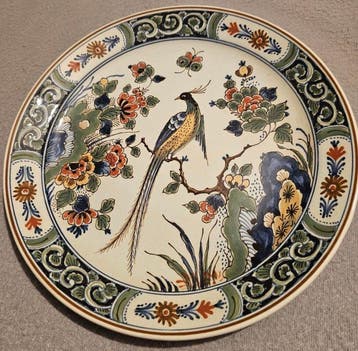 De Porceleyne Fles, Delft - Assiette murale - Faïence