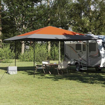vidaXL Luifel Tent 395 x 395 x 251 cm Oranje Stof, Verzenden, Nieuw