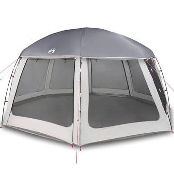 Abri piscine 612x612cm - Gris - Produit retour -47%, Verzenden