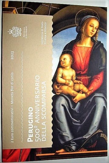 2 Euro 2023 San Marino Perugino, Postzegels en Munten, Munten | Europa | Euromunten, Verzenden, België