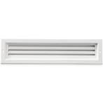 Deurrooster aluminium LxH 430 x 80mm - WIT (G31-4207W), Doe-het-zelf en Bouw, Verzenden, Nieuw