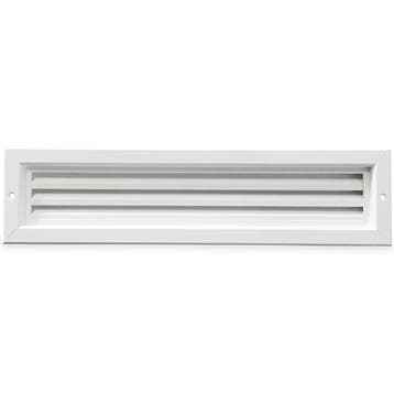 Deurrooster aluminium LxH 430 x 80mm - WIT (G31-4207W), Doe-het-zelf en Bouw, Verzenden, Nieuw