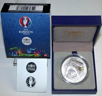 10 Euro Frankreich voetbaleuropameisterschaft 2016, Postzegels en Munten, Munten | Europa | Euromunten, Verzenden, België