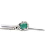 Zonder minimumprijs - Ketting met hanger - 14 karaat Witgoud