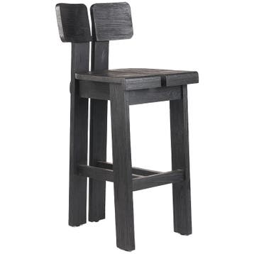 Bazar Bizar Barkruk Sama Sama - Zwart - Nieuw in verpakking, Huis en Inrichting, Barkrukken, Verzenden, Nieuw, Hout, 90 cm of meer