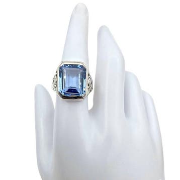 Argent - Bague - Art déco